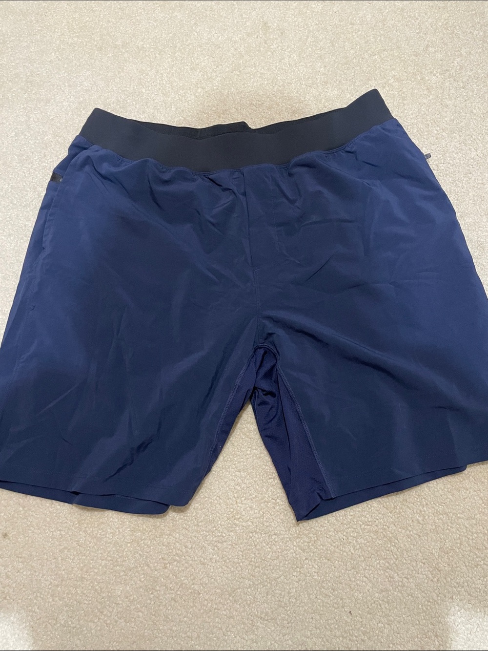 The Franchise Short Navy Fabletics XXL and 9 inch inseam